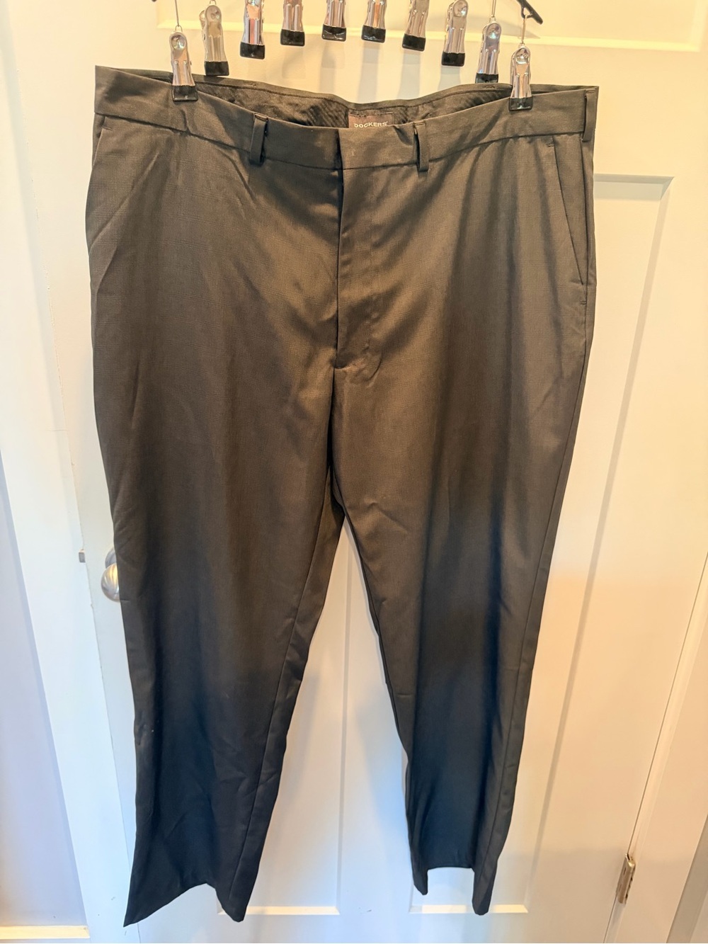 Dockers Men’s Black Dress Pants 38x32 Classic Fit Business Career Slacks